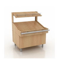 Хлібний прилавок Modern Expo 1060х930х1300 мм з натурального дерева, пристінний, для булочних та пекарень, Україна