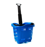 Кошик пластиковий на колесах 43 л