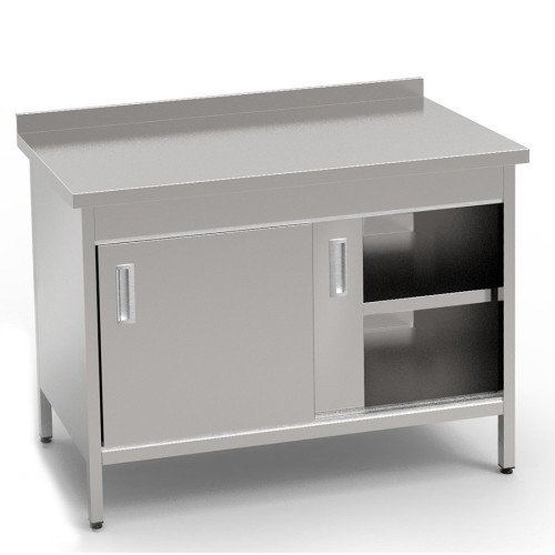 Стіл-тумба з розсувними дверима 1000x600