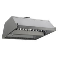 Зонт витяжний острівний 700x900x350