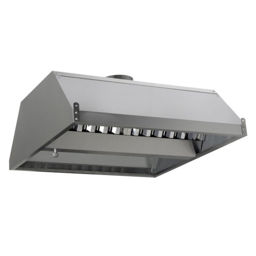 Зонт витяжний острівний 700x900x350