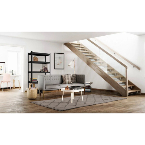 Металевий стелаж Меткас Бюджет КД 1800х900х400, 5 полиць ДСП, навантаження 175 кг/полицю, пофарбований, для складу та офісу