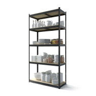 Металевий стелаж Меткас Бюджет КД 1800х900х400, 5 полиць ДСП, навантаження 175 кг/полицю, пофарбований, для складу та офісу