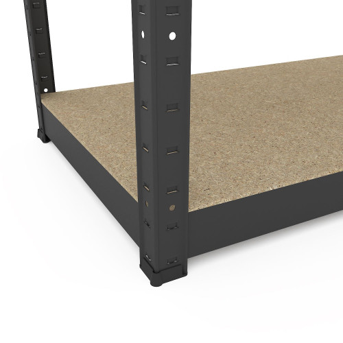 Металевий стелаж Меткас Бюджет КД 1800х900х400, 5 полиць ДСП, навантаження 175 кг/полицю, пофарбований, для складу та офісу