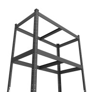 Металевий стелаж Меткас Бюджет КД 1800х900х400, 5 полиць ДСП, навантаження 175 кг/полицю, пофарбований, для складу та офісу