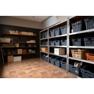 Стелаж Бюджет ОМ 1800х700х600 Меткас, 175 кг/полку, 5 полиць, МДФ, оцинкований, металевий