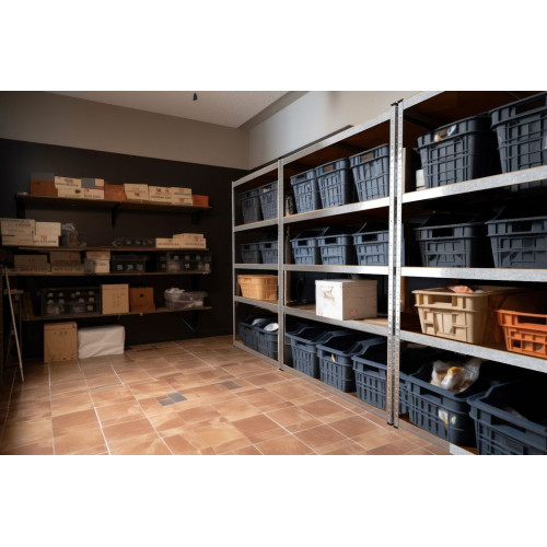 Стелаж SL Бюджет ОМ 1800х1000х300 Меткас, 150 кг/полку, 5 полиць, МДФ, оцинкований, металевий