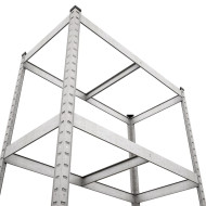 Стелаж SL Бюджет ОМ 1800х1000х300 Меткас, 150 кг/полку, 5 полиць, МДФ, оцинкований, металевий