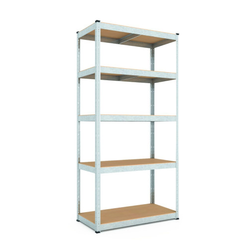 Стелаж Бюджет ОМ 1800х700х600 Меткас, 175 кг/полку, 5 полиць, МДФ, оцинкований, металевий