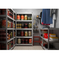 Стелаж Стандарт ОС 2400х1200х400 Меткас, 220 кг/полку, 5 полиць, метал, оцинкований