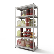 Стелаж Стандарт ОС 2400х1200х400 Меткас, 220 кг/полку, 5 полиць, метал, оцинкований