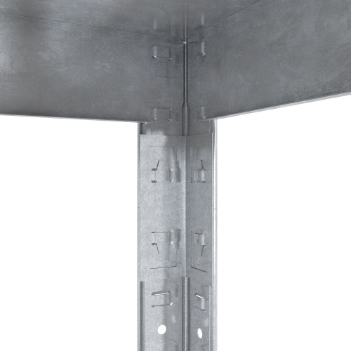 Стелаж Стандарт ОС 2400х1200х400 Меткас, 220 кг/полку, 5 полиць, метал, оцинкований