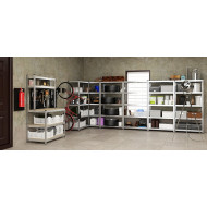 Стелаж Стандарт ОД 2800х1000х600 Меткас, 220 кг/полку, 6 полиць, ДСП, оцинкований, металевий