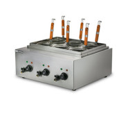 Макароноварка Hurakan HKN-EKT60 3 ванни 8+8+8 л (24 л), нержавіюча сталь, 6 кВт, 220 В, 590×450×540 мм, для кафе та ресторанів