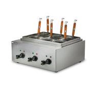 Макароноварка Hurakan HKN-EKT60 3 ванни 8+8+8 л (24 л), нержавіюча сталь, 6 кВт, 220 В, 590×450×540 мм, для кафе та ресторанів