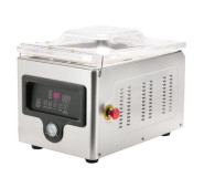 Вакуумний пакувальник HURAKAN HKN-VAC260, планка 260 мм, шов 15 мм, нерж. сталь, помпа 10 м³/год, 1 бар, 370×502×330 мм