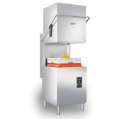 Купольна посудомийна машина ASBER GTX-H500 DD, 40 касет/год, касета 500x500 мм, бак 33 л, бойлер 7 л, нерж. сталь, ел. панель, 630x750x1482 мм