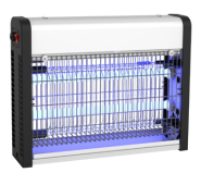 Електрична лампа-пастка для комах Hurakan HKN-LIN50, до 50 м², фарбований метал, 340х70х260 мм, 2x8 Вт 220 В, знімний лоток