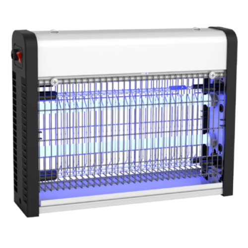 Електрична лампа-пастка для комах Hurakan HKN-LIN50, до 50 м², фарбований метал, 340х70х260 мм, 2x8 Вт 220 В, знімний лоток