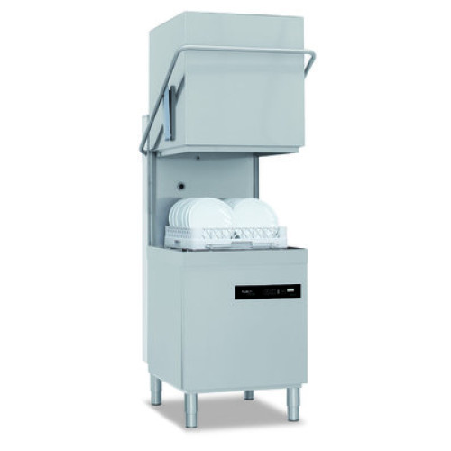 Профессиональная посудомоечная посуда APACH AC800DIG DD, нерж.сталь, кассета 500×500 мм, 45/60 кассет/час, эл. пан., дозаторы, 724×818×1529/2010 мм