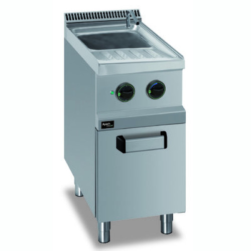 Макароноварка Apach APPE-47P/PL 26 л, 5,5 кВт, 380 В, антикорозійна нержавіюча сталь, злив і кран, 400х714х850 мм, для кафе й ресторанів