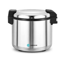 Марміт для рису Hurakan HKN-RT180, 20 л, підігрів +65–75°C, чаша алюміній з антипригарним покриттям, корпус нержавіюча сталь, 383×466×371 мм, 220 В, для ресторанів і кейтерингу