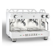 Bezzera Moda PM двохпостова напівавтоматична кавоварка, мідний бойлер 11 л, корпус AISI 304, мех. панель, біла, 667х495х520 мм, для кафе