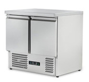 Стіл холодильний Hurakan HKN-GXS2GN двохдверний 237 л з нержавіючої сталі, нижній агрегат, 900х700х880 мм, для кухні та гастрономії