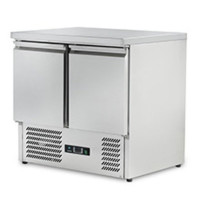 Стіл холодильний Hurakan HKN-GXS2GN двохдверний 237 л з нержавіючої сталі, нижній агрегат, 900х700х880 мм, для кухні та гастрономії