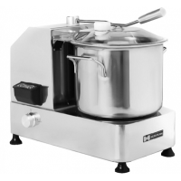 Кутер кухонный Hurakan HKN-CL6 6 л из нержавеющей стали, 1100-2800 об/мин, плавная регулировка, плоский нож, 525х300х430 мм, для профессиональной кухни