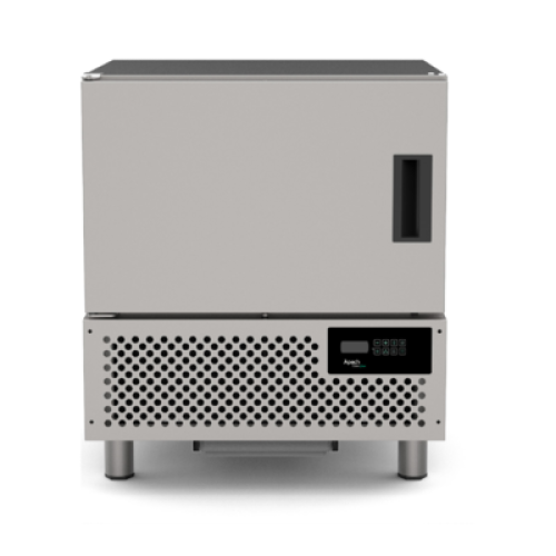 Шафа шокового охолодження APACH ASH05K, 5 GN1/1 (5 лотків 600×400), +90→+3°C 20 кг / +90→-18°C 13 кг, R290, 760×691×888 мм, 1,66 кВт, 82 кг