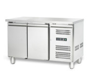 Стіл холодильний HURAKAN 2-дверний 1360х700х850 мм, 251 л, динамічне охолодження, нержавіюча сталь, для ресторану, кафе