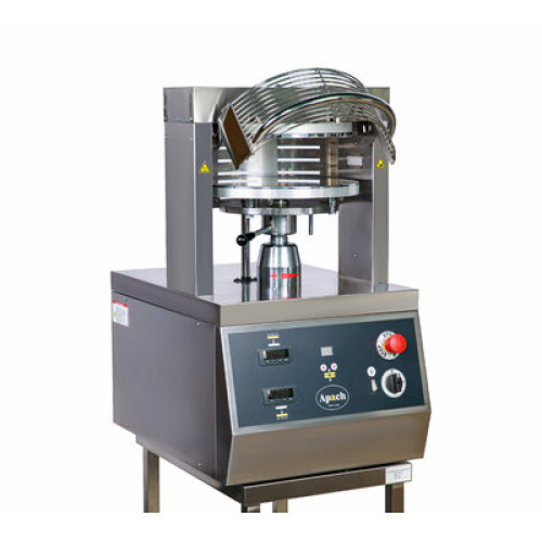 Прес для піци APACH APRESS 33, діаметр 33 см, нерж. сталь, регул. товщини, заготовки 100–270 г, 4,75 кВт 380 В, 470×660×825 мм, для піцерій