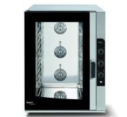 Піч конвекційна APACH AP10QM 10 рівнів, GN1/1+600×400, інж. парозволож., реверс вент., 4 дека, 30–260°C, 937×827×1211 мм, для пекарень