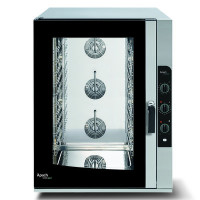 Піч конвекційна APACH AP10QM 10 рівнів, GN1/1+600×400, інж. парозволож., реверс вент., 4 дека, 30–260°C, 937×827×1211 мм, для пекарень