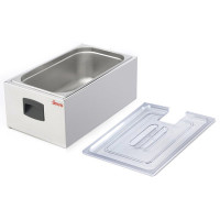 Контейнер Sirman 1/1 для Softcooker XP, 27 л (корисний 22 л), нерж. сталь, з кришкою, для су-віду, вага 7,7 кг, 565×360×230 мм