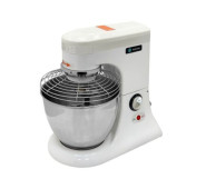 Планетарний міксер HURAKAN HKN-KS5M, 5 л, з нержавіючої сталі, 0,3 кВт 220 В, 0–1000 об/хв, венчик гак лопатка, 380×235×375 мм, для кондитера