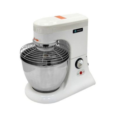 Планетарный миксер HURAKAN HKN-KS5M, 5 л, из нержавеющей стали, 0,3 кВт 220 В, 0–1000 об/мин, венчик крюк лопатка, 380×235×375 мм, для кондитера