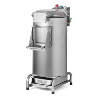 Картоплечистка Hurakan HKN-PPF15D, нержавеющая сталь, 15кг, 150–180кг/час, 280об/мин, 710×435×935мм для картофеля и корнеплодов