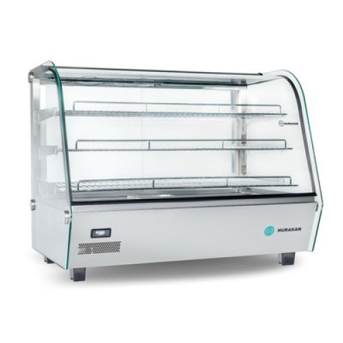 Вітрина теплова Hurakan HKN WD-160L, 160 л, 3 полиці, LED, загартоване скло, 856×568×685 мм, для закладів