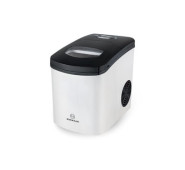 Льодогенератор Hurakan HKN-IMF12M, 12 кг/добу, пальчиковий лід, заливний, корпус нержавіюча сталь, сріблястий, 242х358х328 мм, 220 В