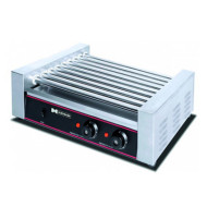 Роликовий електричний гриль для хот-догів HURAKAN HKN-GW9M, 9 роликів, корпус і ролики з нержавіючої сталі, 560×410×180 мм, 1.8 кВт, 220 В