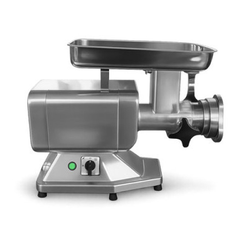 М'ясорубка HURAKAN HKN-22S 300 кг/год, 3ф 380 В, система Unger, алюм., нерж. частини, решітки Ø4,5/8 мм, 602×454×262 мм, реверс, для виробництв