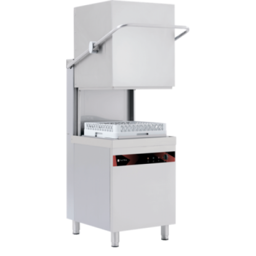 Посудомийна купольна машина TATRA TW.H50+DR+DD, 60 кас./год, касети 500х500 мм, завантаження 400 мм, бойлер 7 л, вбуд. дозатор, 690х800х1900