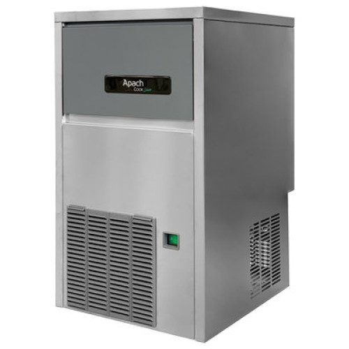 Льдогенератор APACH ACB3009B R290, 30 кг/добу, бункер 9 кг, конусний кубик, нерж. сталь, повітряне охолодження, 387×470×687 мм, 220В 0,27 кВт