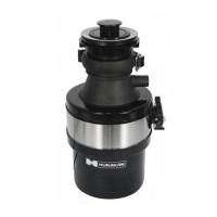 Подрібнювач відходів для кухні HURAKAN HKN-FWD370A, 0,37 кВт, 4200 об/хв, загарт. нерж. сталь ножа, пневм. кнопка, зі скобою, 235×235×405 мм