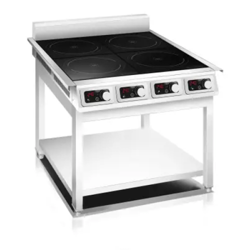 Плита індукційна Hurakan HKN-D35FX4S PRO 4 конфорки, 790x900х170 мм, нерж. сталь, сенсорне управління, 14 кВт, для horeca