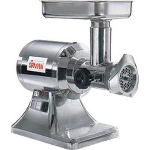 М’ясорубка електрична Sirman TC 12, алюміній, 25 кг/10 хв, 4.5 мм, однофазна 220В, професійна, 215х430х445 мм