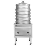 Пароварка Hurakan HKN-DS1 для димсамів, 5 корзин Ø460 мм, висота ярусу 100 мм, 12 кВт 380 В, 650×660×750(1590) мм, для кафе та ресторанів