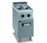 Фритюрниця APACH APFE-47/2P електрична, 2×6 л, нержавіюча сталь 1,5 мм, габарити 400×714×850 мм, 380 В, для кафе та ресторанів